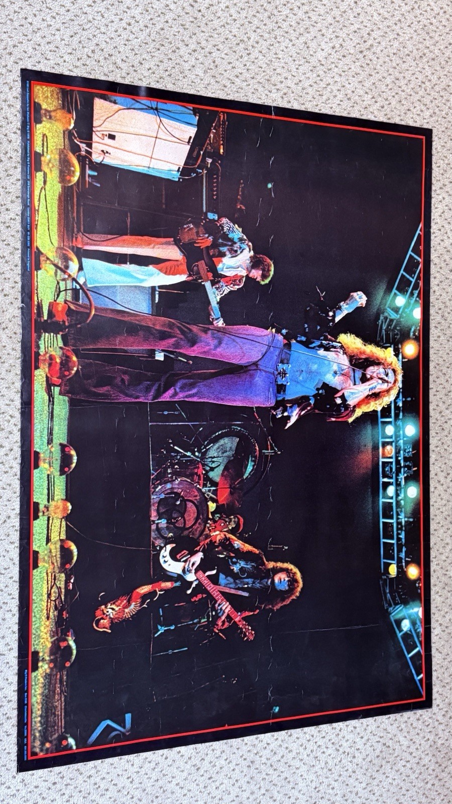 Led Zeppelin Big O Poster 1976 Robert Plant Jimmy Page