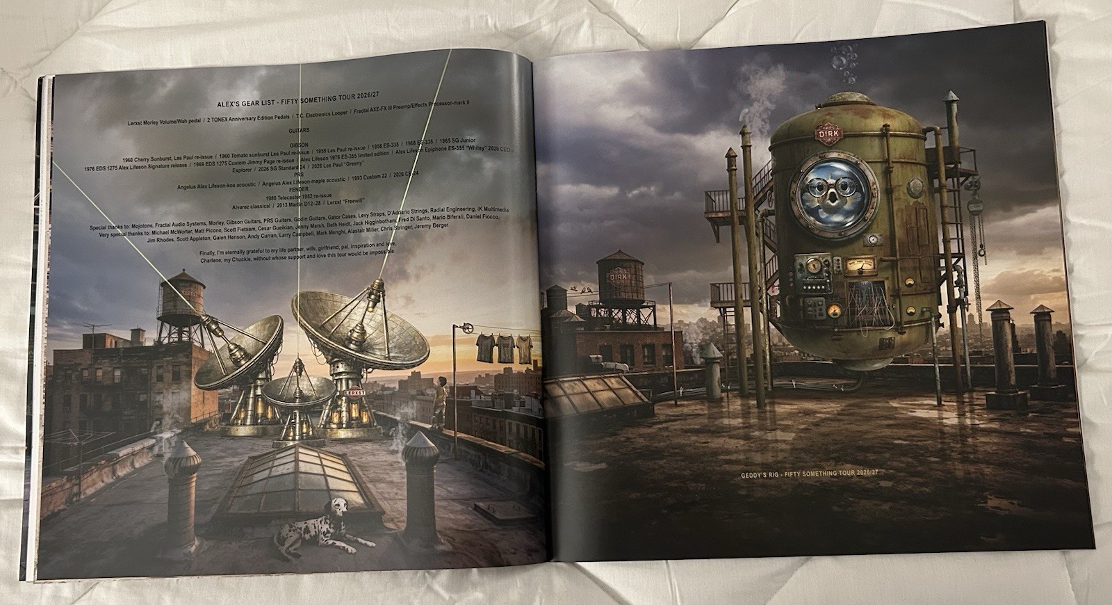 OFFICIAL RUSH 50 FIFTY SOMETHING 2026 TOUR BOOK PROGRAM GEDDY LEE