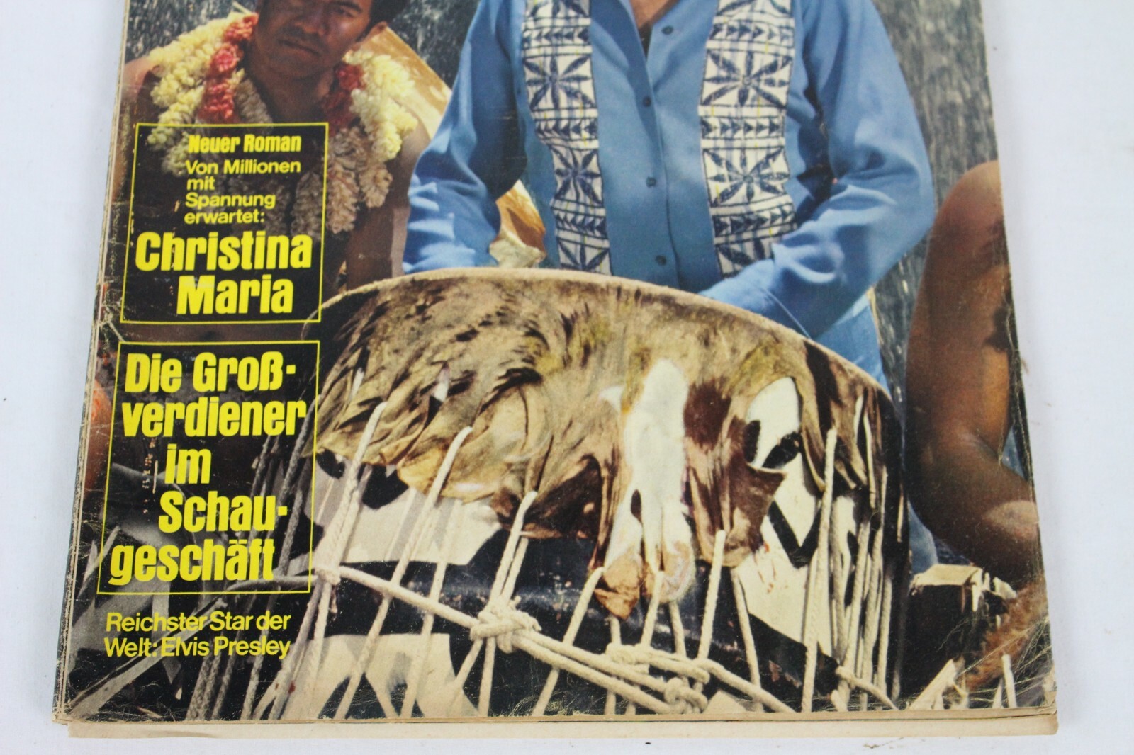 Vintage Bunte Illustrated Elvis German Magazine Cover Collectable Memorabilia