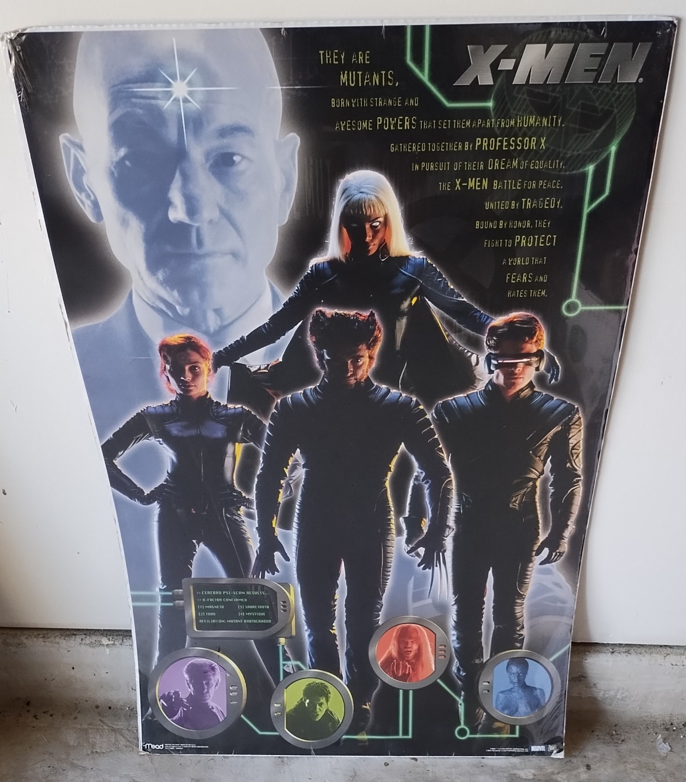 X-Men 2000 Commercial Film Poster SS 22×34 Hugh Jackman Patrick Stewart