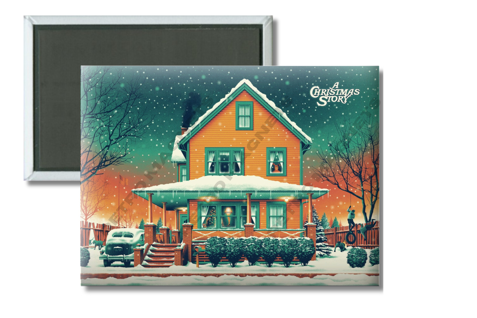 A Christmas Story 1983 Movie Ralphies House 2″ x 3″ Refrigerator / Locker Magnet
