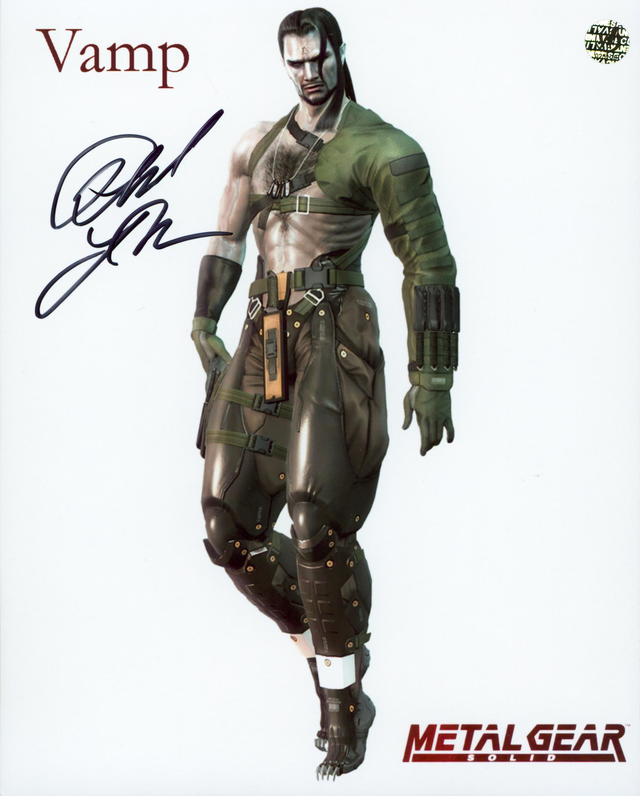 Phil LaMarr Metal Gear Solid Authentic Signed 8×10 Photo Wizard World 1
