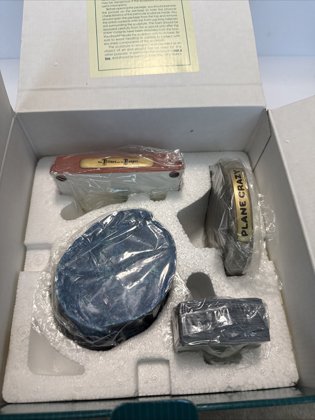 WDCC Enchanted Places Mickey’s 70th Birthday Base Set of 4 in Box Display Stands