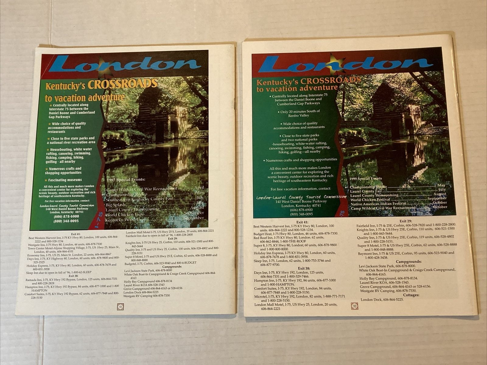 RENFRO VALLEY Fall & Winter 1996 and 1999 Program Pair Country Bluegrass Music