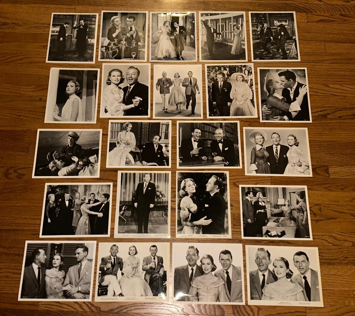 High Society (1956) Lot of 22 8×10 Press Kit Photos Crosby Grace Kelly Sinatra