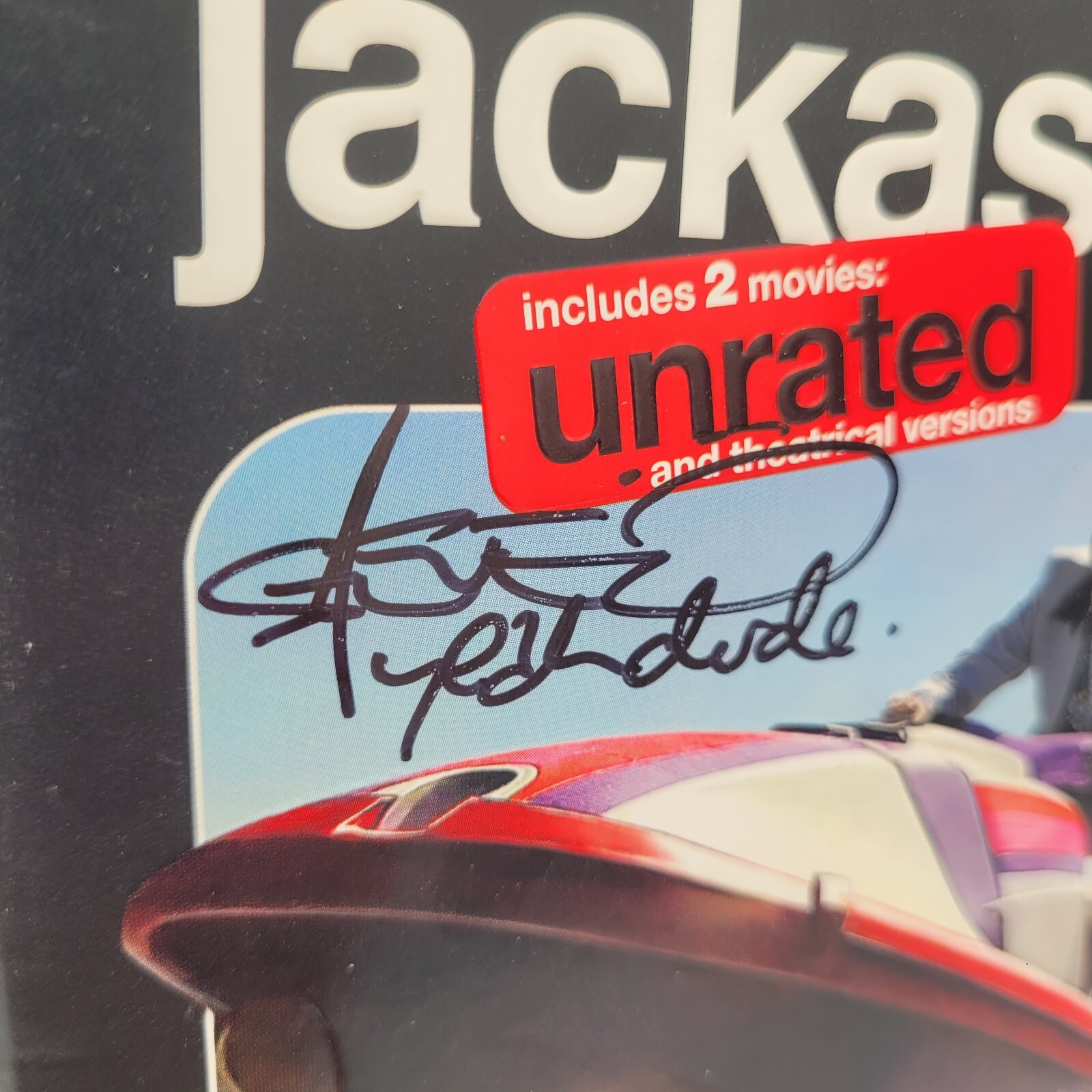 STEVE-O SIGNED YEAH DUDE JACKASS 3 BLU RAY STEVE O COOL PIECE!
