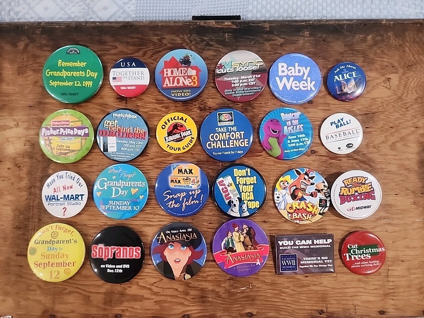 Vintage Lot 24 Movie & MERCH Promo Buttons Pinback Pin Exclusive!! Rare 🔥