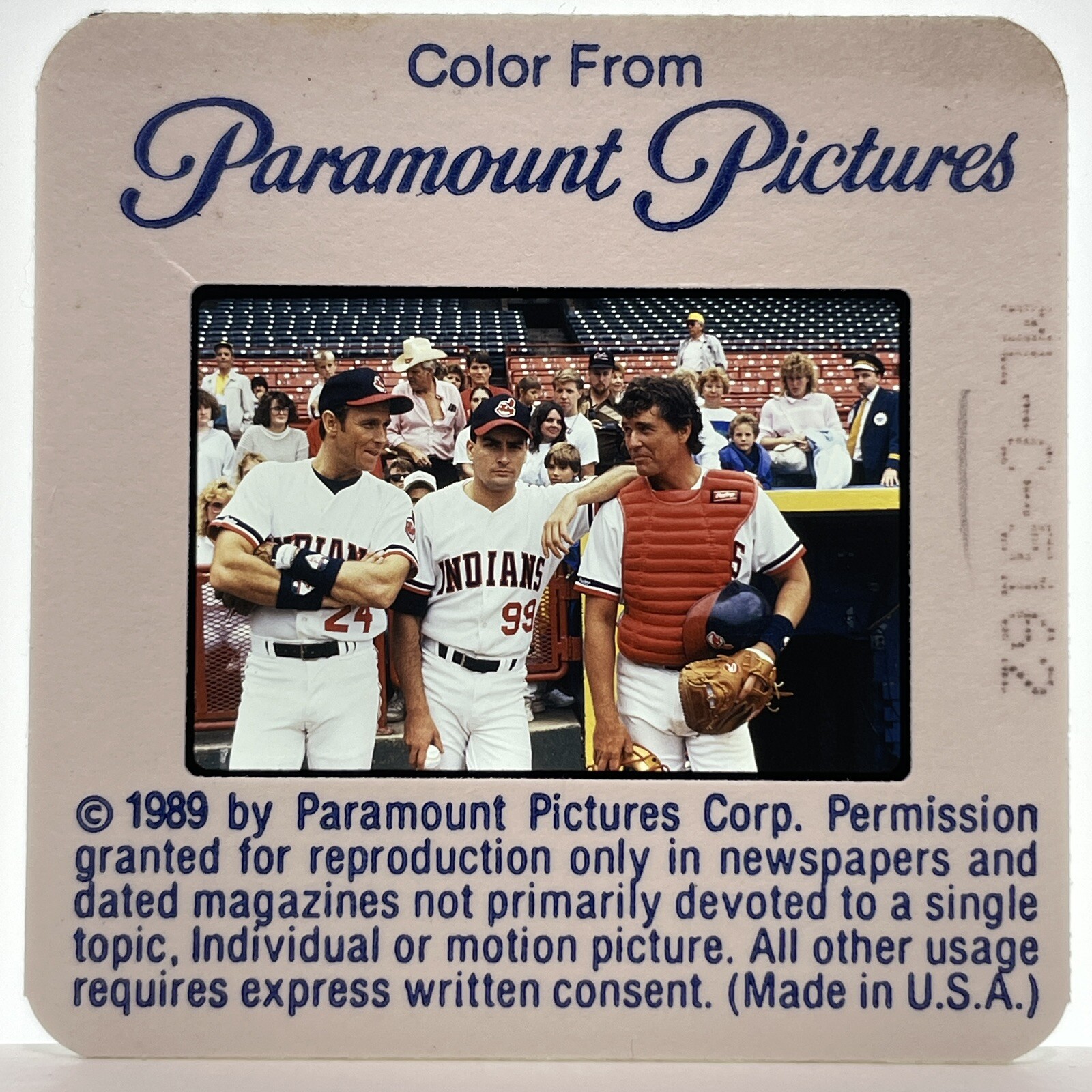 35mm Slide Major League 80s Baseball Movie Vintage Publicity Promotion #9