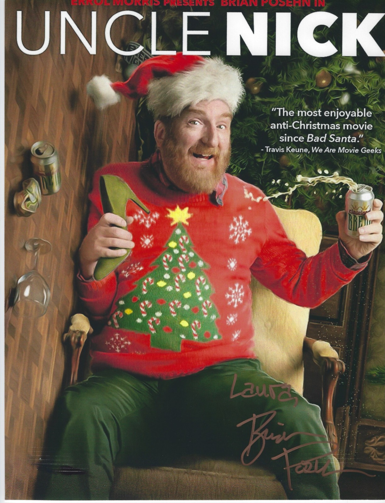 BRIAN POSEHN Signed 8.5 x 11 Photo UNCLE NICK Actor Comedian FREE SHIPPING