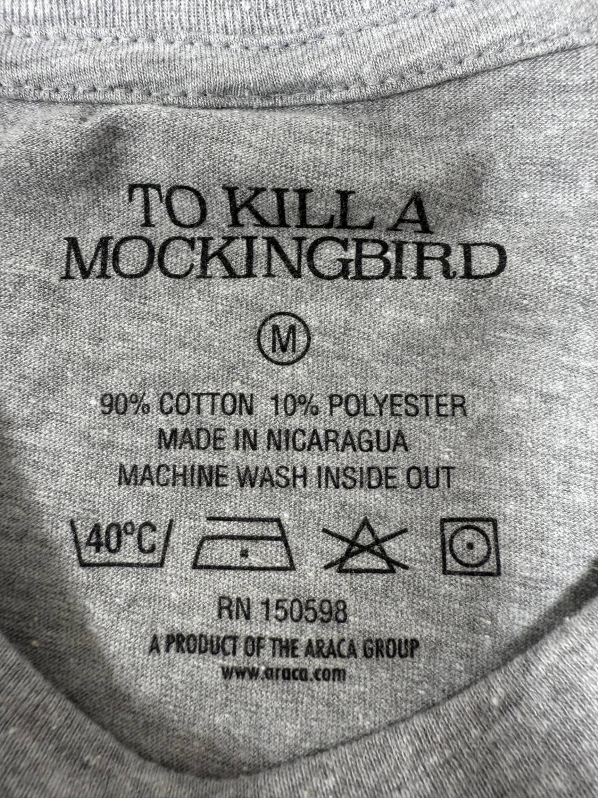 To Kill A Mockingbird Broadway Musical GREY SIN UNISEX tee t-shirt NEW ORIGINAL