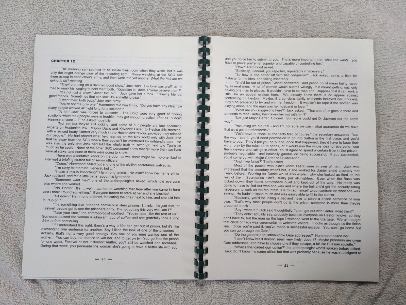Stargate SG-1 Fanzine GEN Entertainment Value Rowan