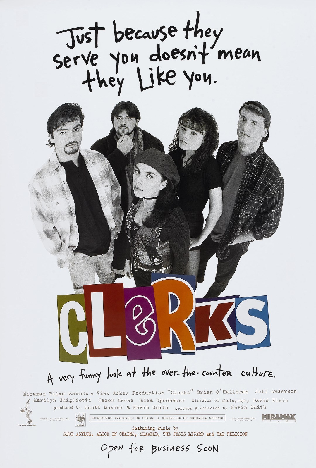 CLERKS (1994) ORIGINAL MOVIE POSTER – ROLLED
