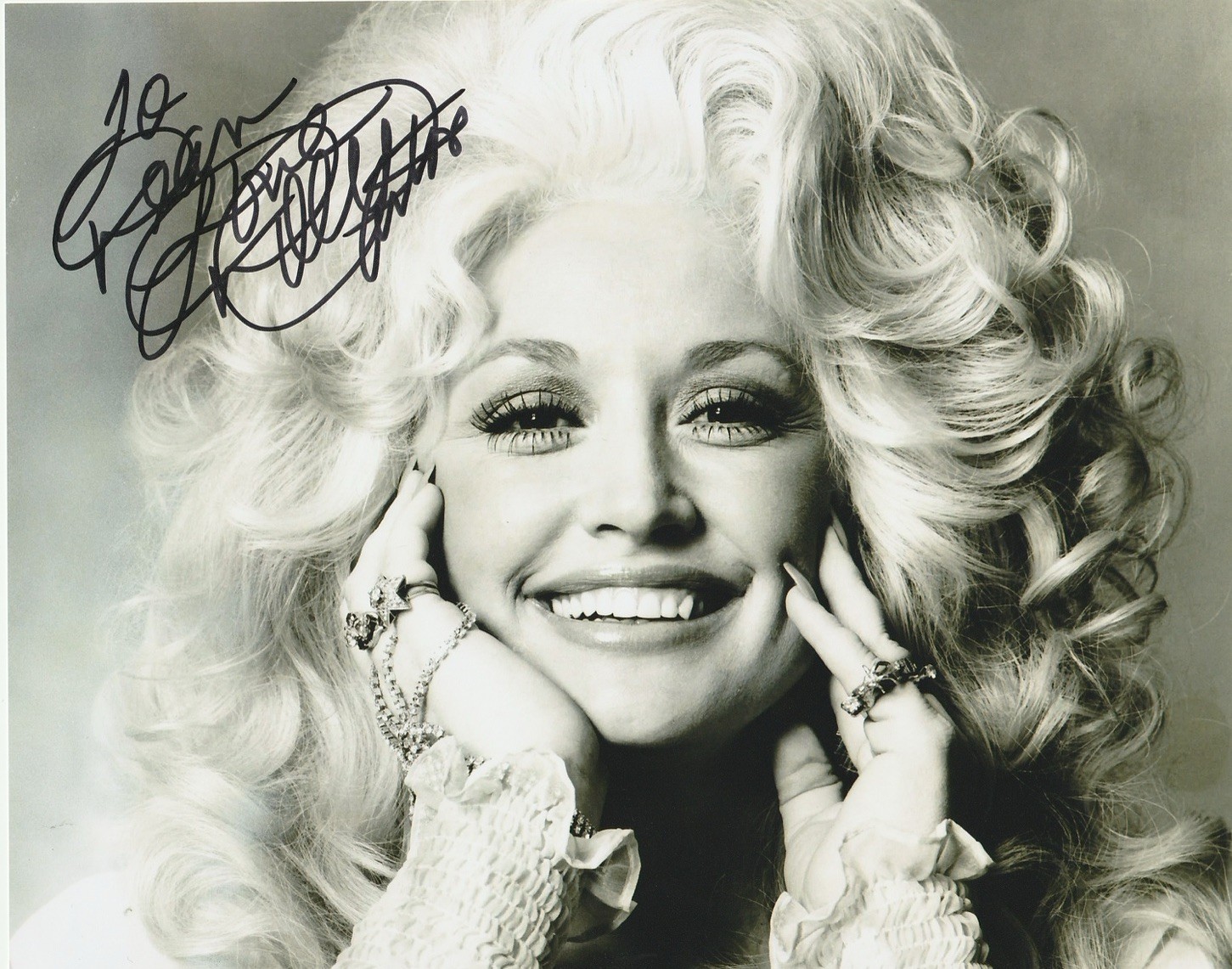 DOLLY PARTON HAND SIGNED 8×10 PHOTO AUTOGRAPHED COUNTRY SINGER LEGEND RARE
