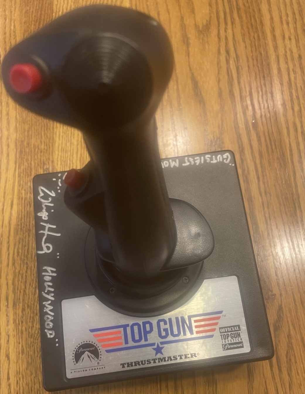 “Top Gun” Whip Hubley “Hollywood” Signed Replica F14 Joystick Controller JSA