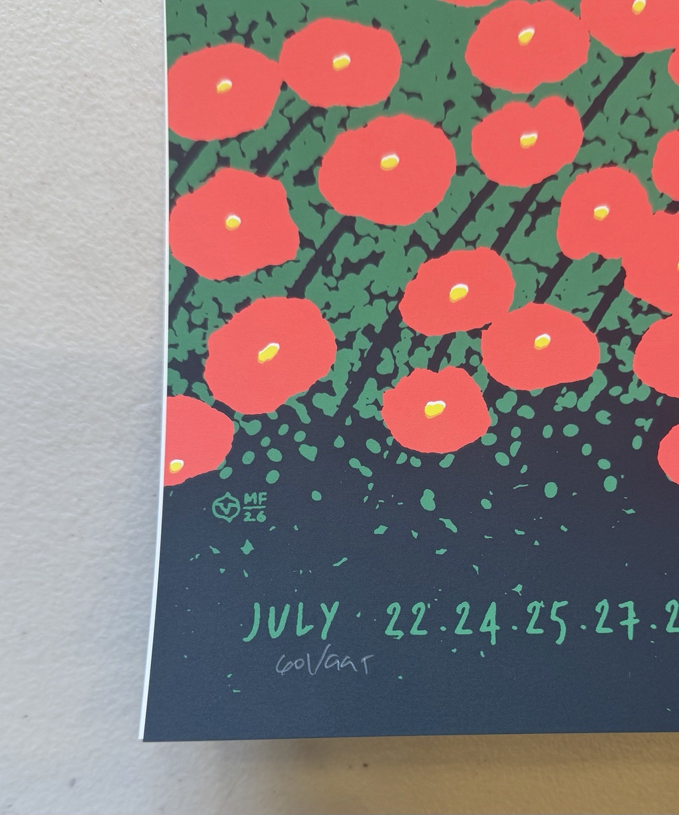 Phish Poster 7/22 7/24 7/25 7/27 7/29 Madison Square Garden New York MSG 2026