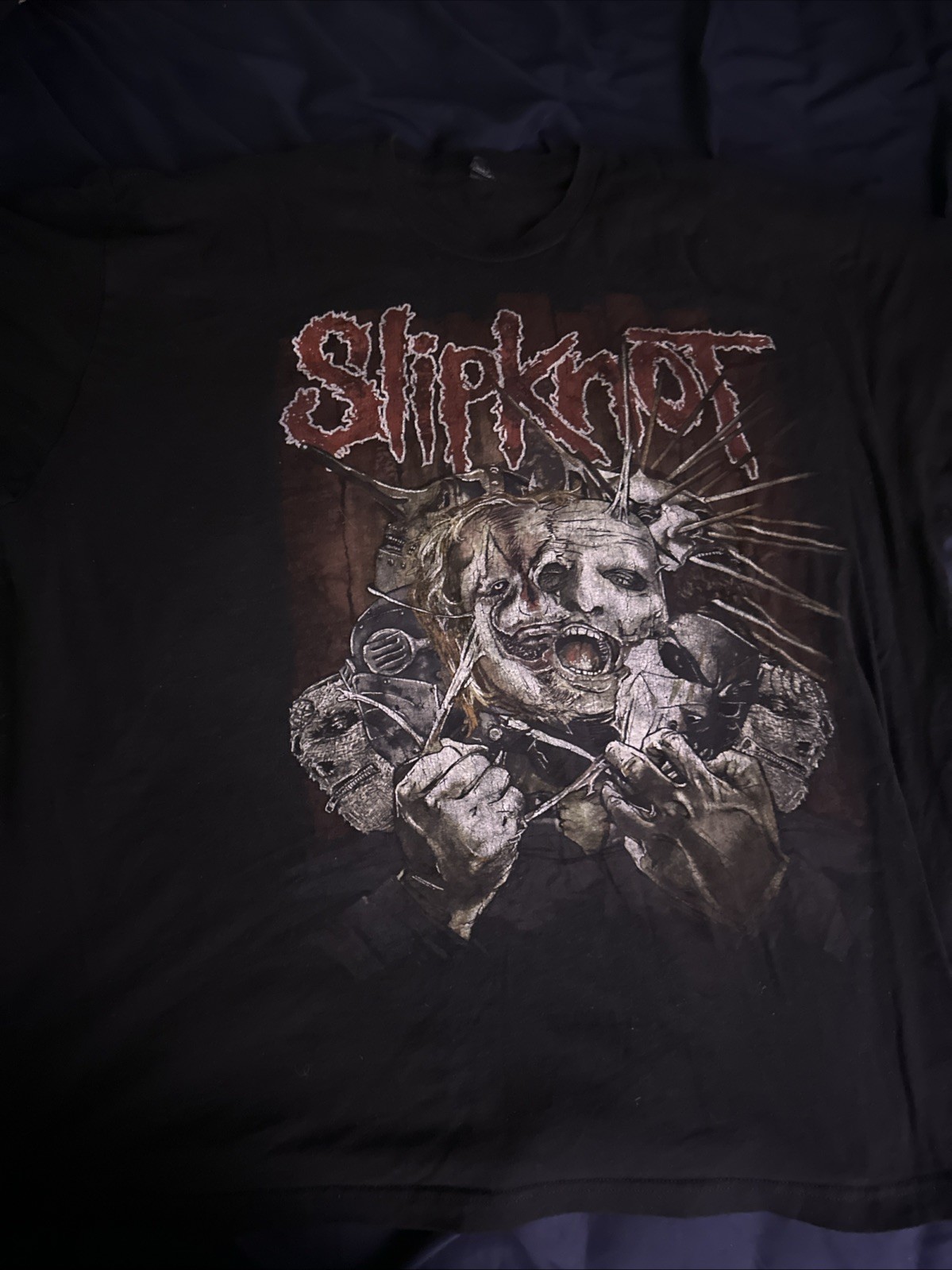 Slipknot Band T Shirt Men’s XXL Tee Hardcore Metal Rock Double Sided
