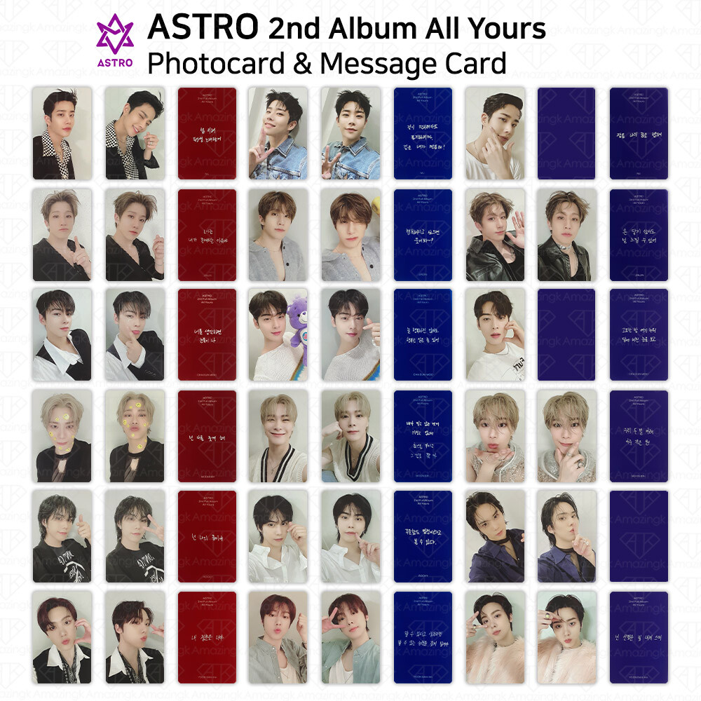 ASTRO 2nd Album All Yours Official Photocard You Me Us 3 Versions KPOP K-POP