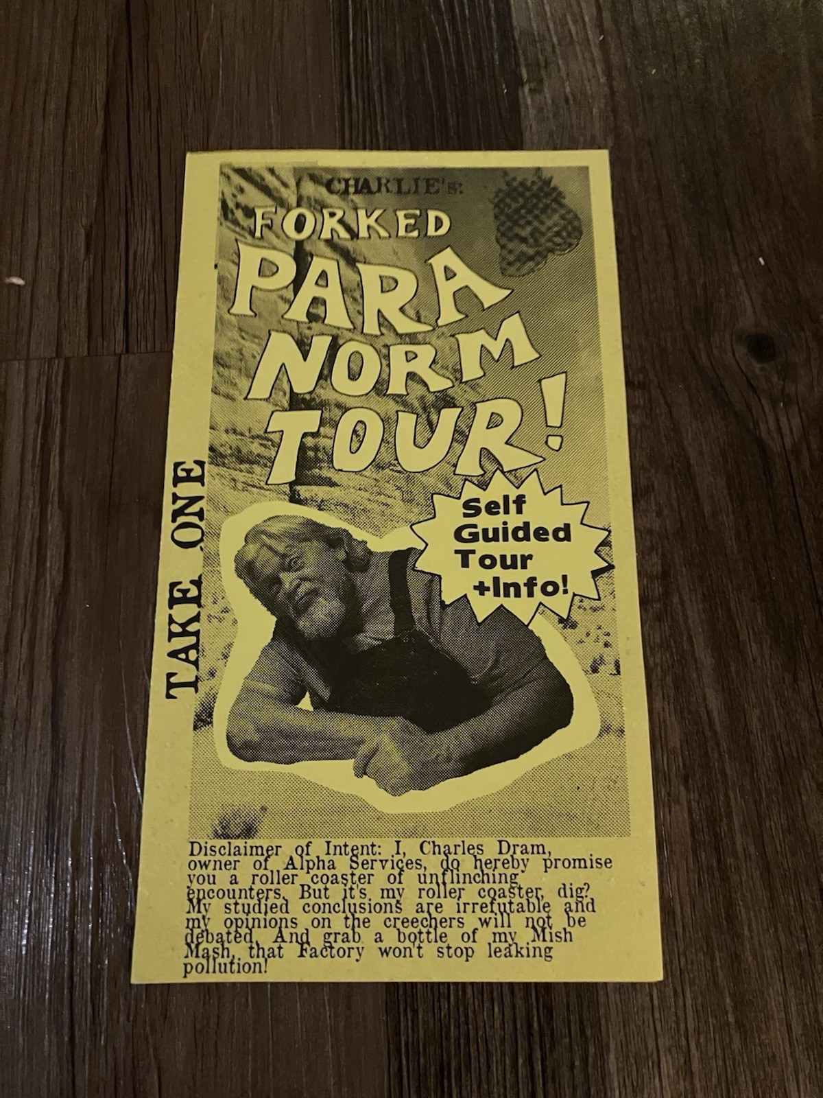 Meow Wolf Vegas Omega Mart Charlie’s Para Norm Tour Guide Paper-Great Condition