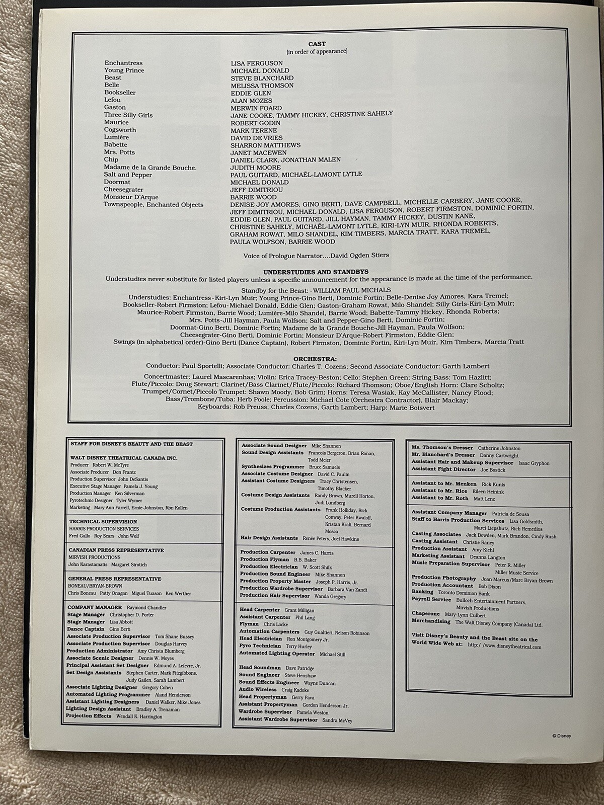 Grease Revival National Tour Musical Broadway Program Book 1995 Autographed