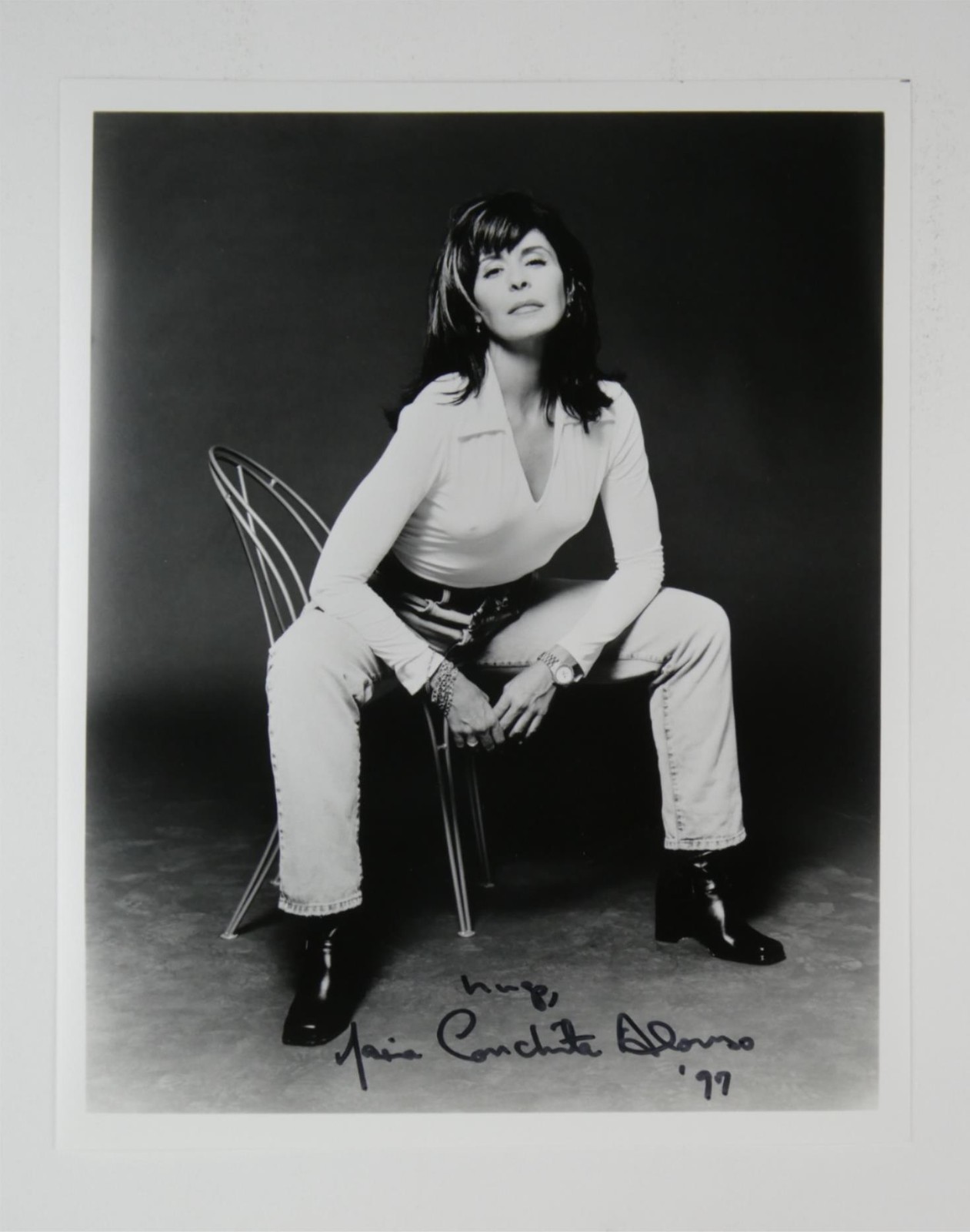 Maria Conchita Alonso Signed 8×10 Photo Autographed