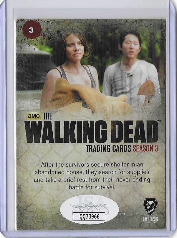 Scott Wilson Signed 2014 Cryptozoic The Walking Dead Season 3 “Hershel” JSA
