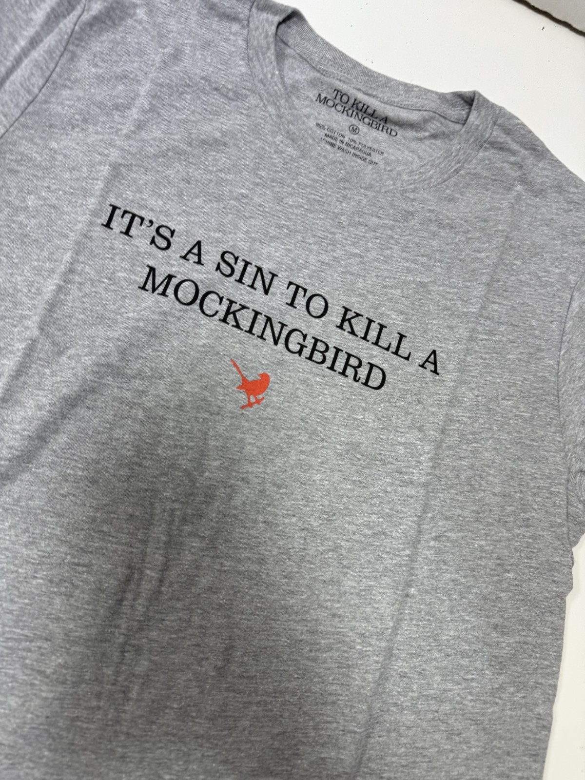 To Kill A Mockingbird Broadway Musical GREY SIN UNISEX tee t-shirt NEW ORIGINAL