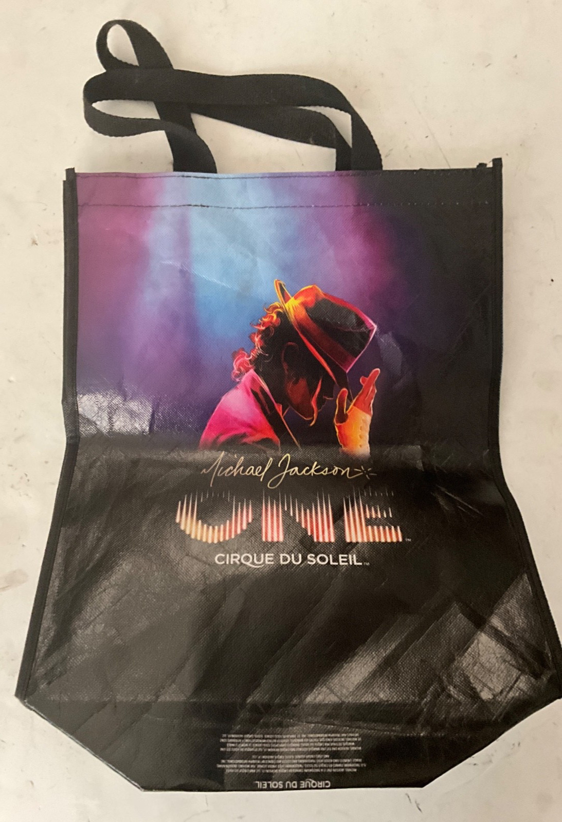 Michael Jackson One Cirque Du Soleil Shopping Bag 16” x 13” x 4”