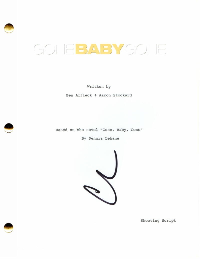 CASEY AFFLECK SIGNED AUTOGRAPH GONE BABY GONE FULL MOVIE SCRIPT – OCEAN’S ELEVEN