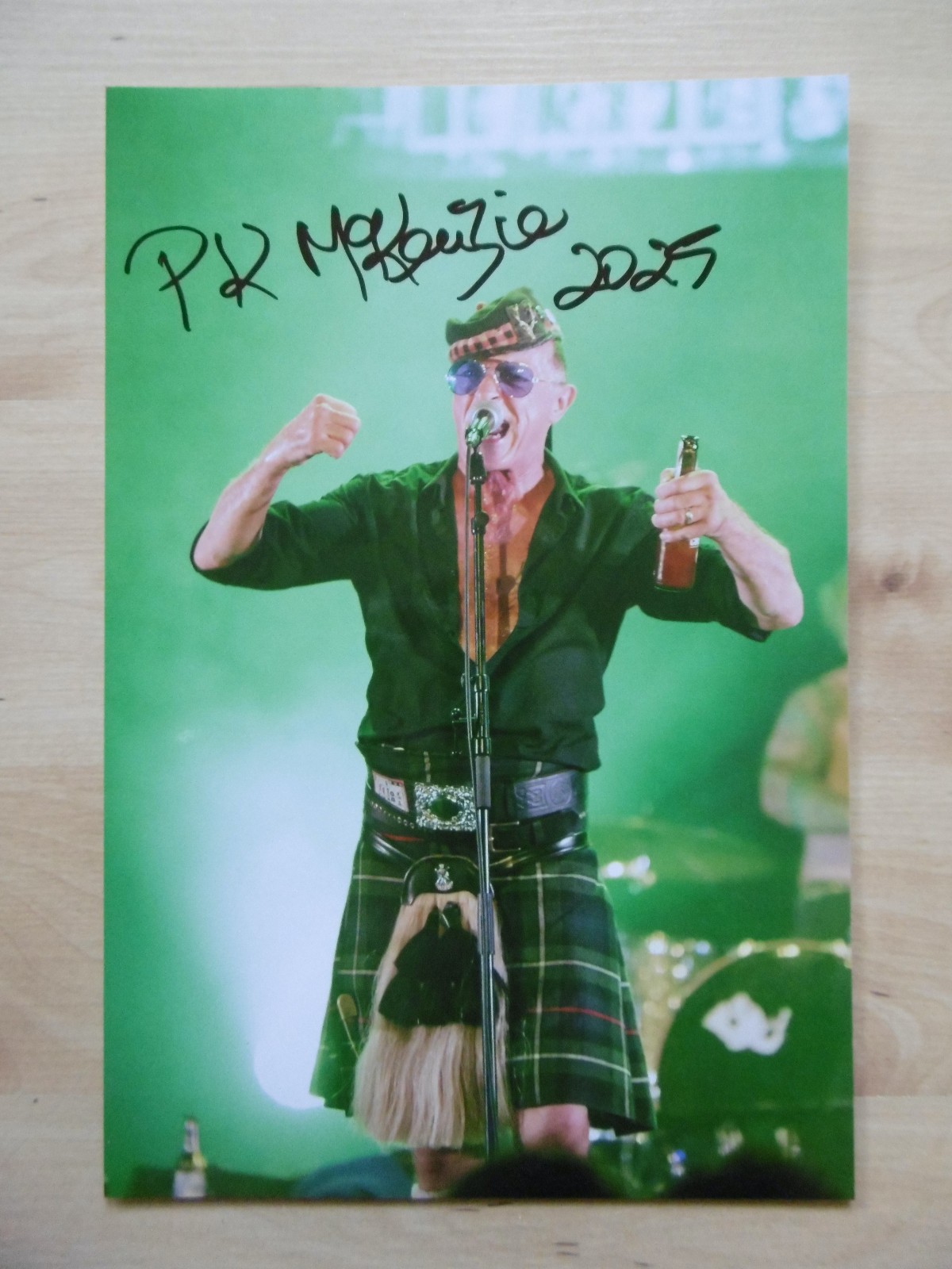 Paul McKenzie “The Real McKenzies” signed 8×12 inch photo autograph