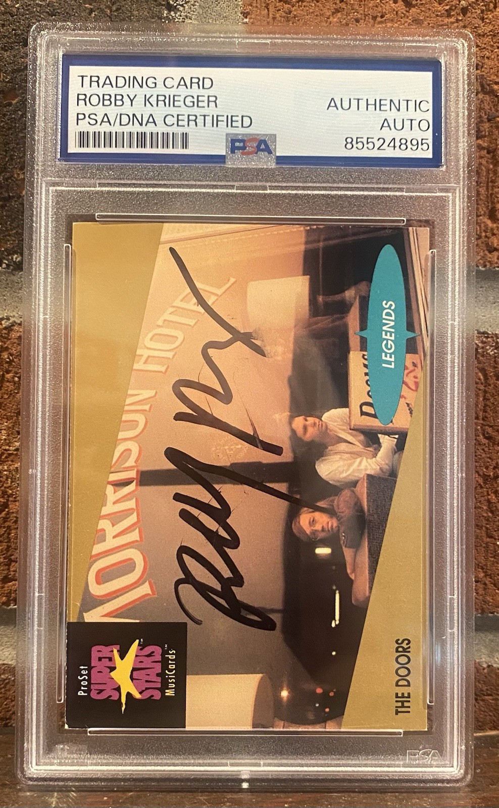 Robby Krieger Signed 1991 Pro Set Card PSA/DNA SLABBED AUTHENTIC AUTOGRAPH DOORS