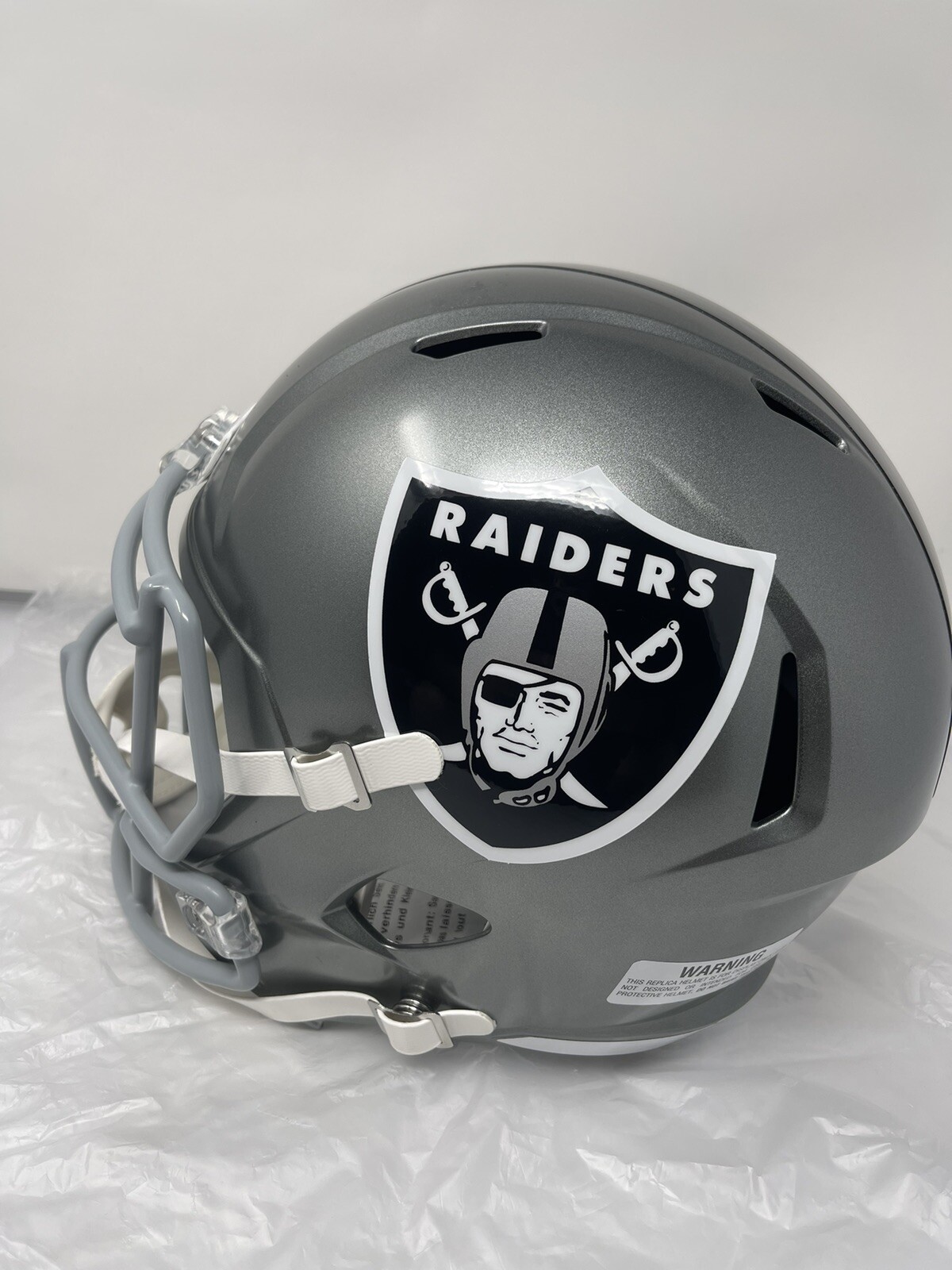Ice Cube Signed Raiders Full Size Flash Helmet Beckett COA W/Case NWA 1