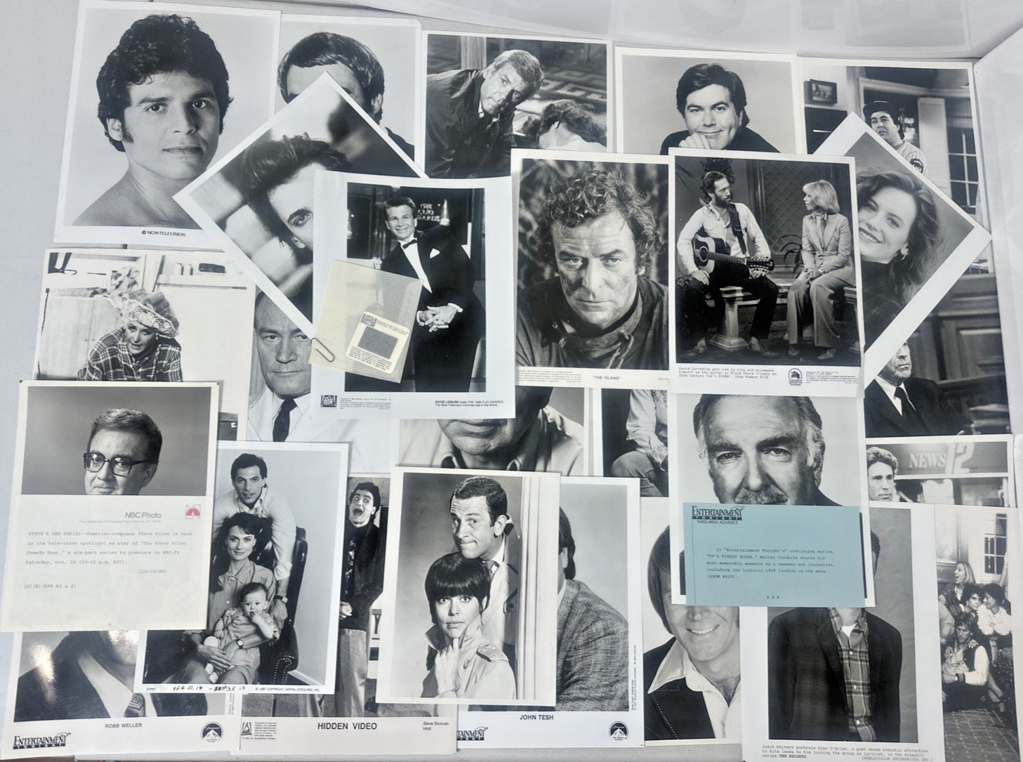 Vintage TV Movie Star 30 Photos Lot 1970s Publicity Stills Glossy Headshots 8×10