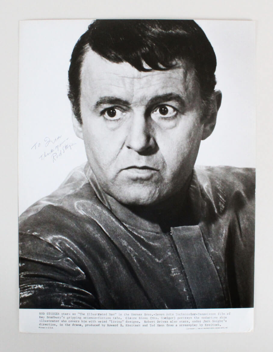 Rod Steiger Signed Photo 11×14 “The Illustrated Man” – COA JSA