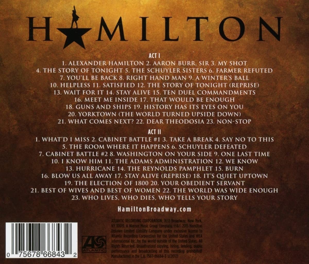 Lin-Manuel Miranda Signed Hamilton Original Broadway Cast Recording Autograph