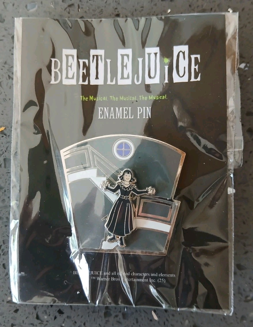 Beetlejuice The Musical Enamel Pin: Lydia Deetz Slider Pin (New/Sealed)