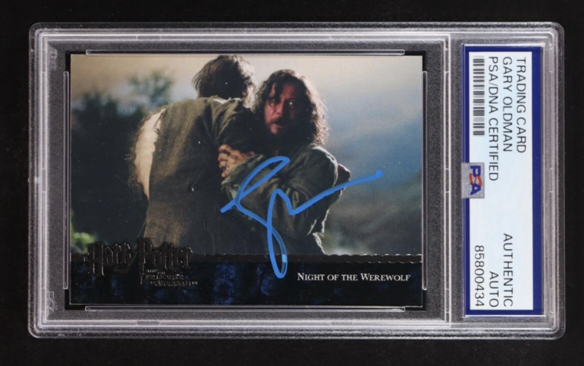 Gary Oldman Signed Card Harry Potter And The Prisoner of Azkaban Sirius BlackPSA