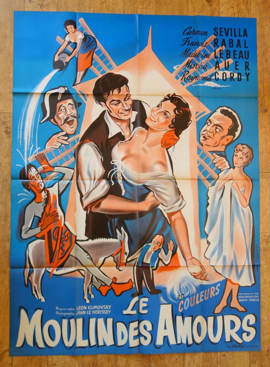 MILLER’S SAUCY WIFE Carmen Sevilla original LARGE french movie poster R litho