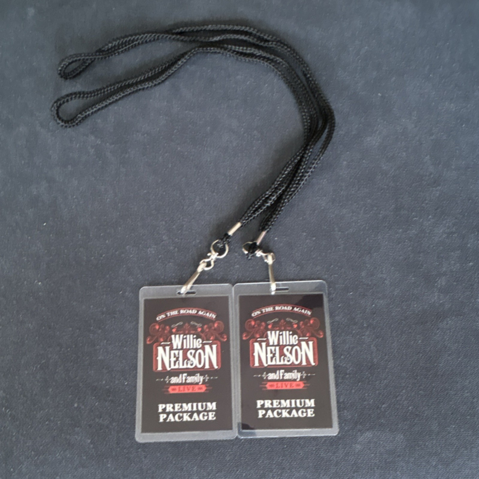 Two Vintage Willie Nelson and Family Live Premium Package Official Concert Pass