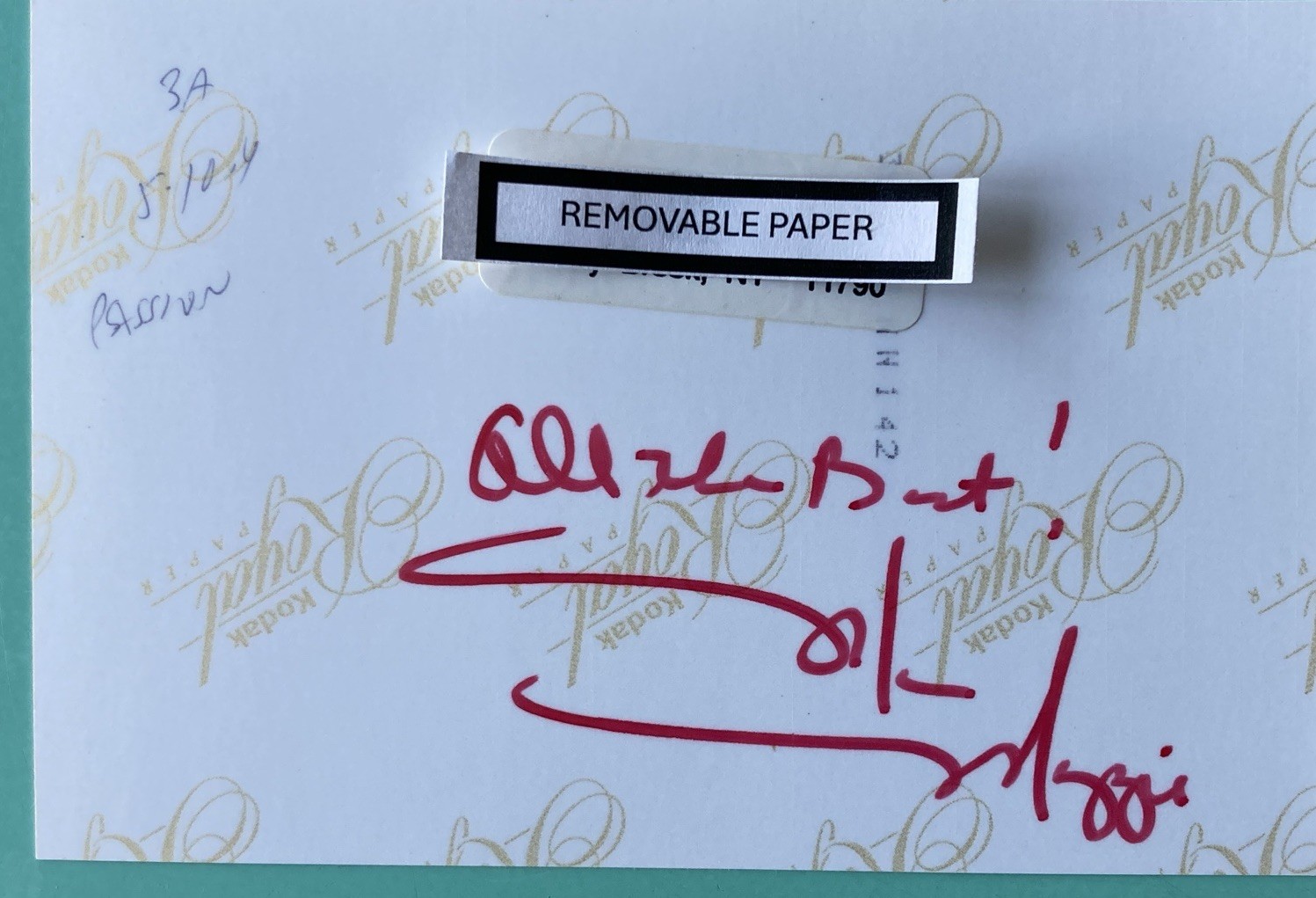 Marin Mazzie Signed (twice) Photo 4X6 Back & Front Curtain Call Passion As Clara