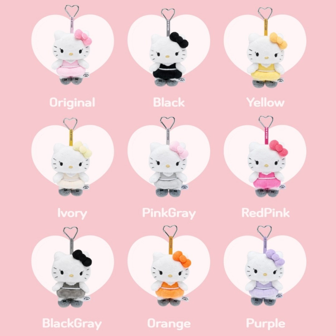 Blackpink Jisoo x Hello Kitty Plush Keychain Limited Edition – 12 Types (1EA)