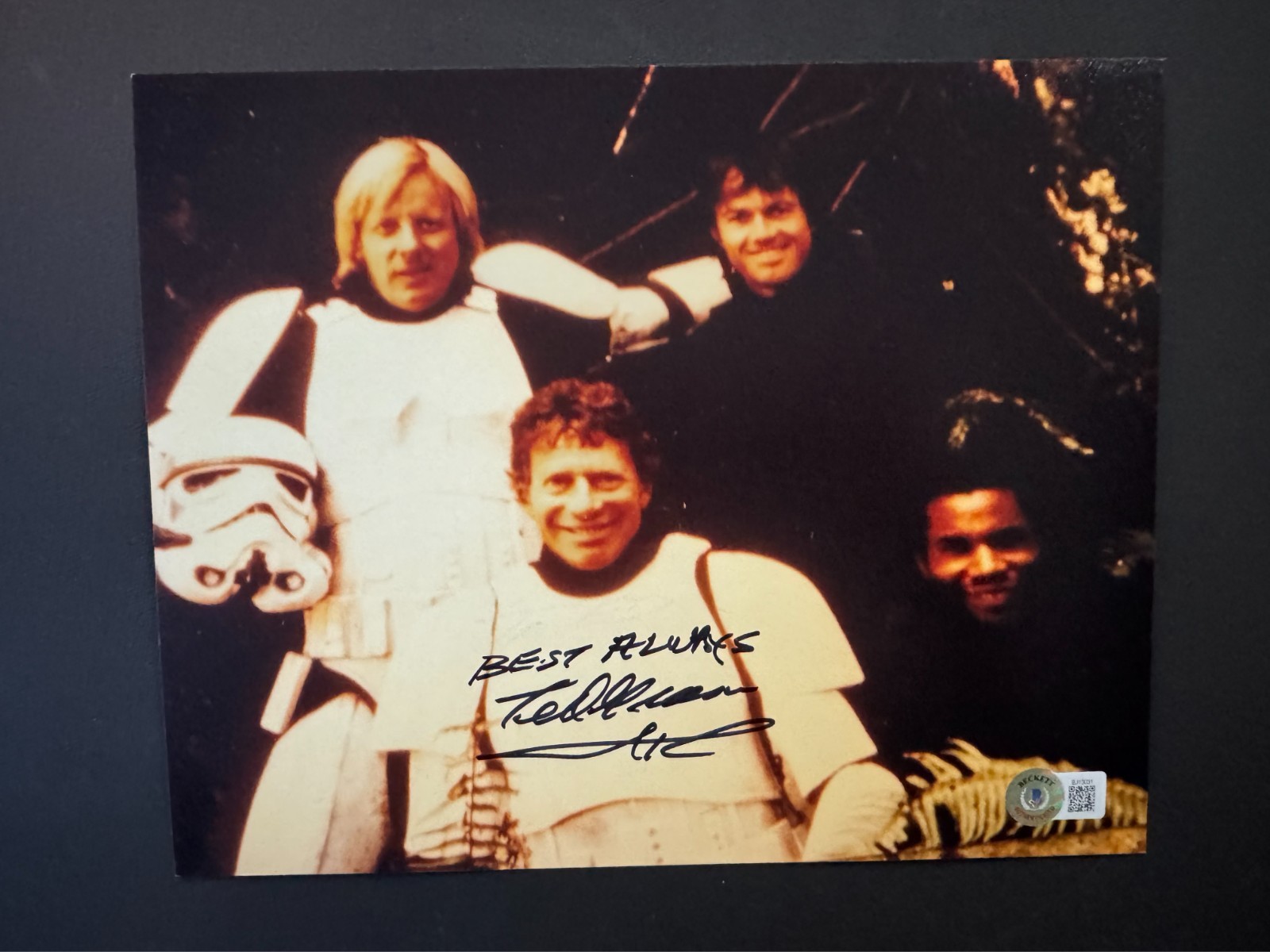 Ted Grossman autographed signed Star Wars Stormtrooper 8×10 photo Beckett BAS