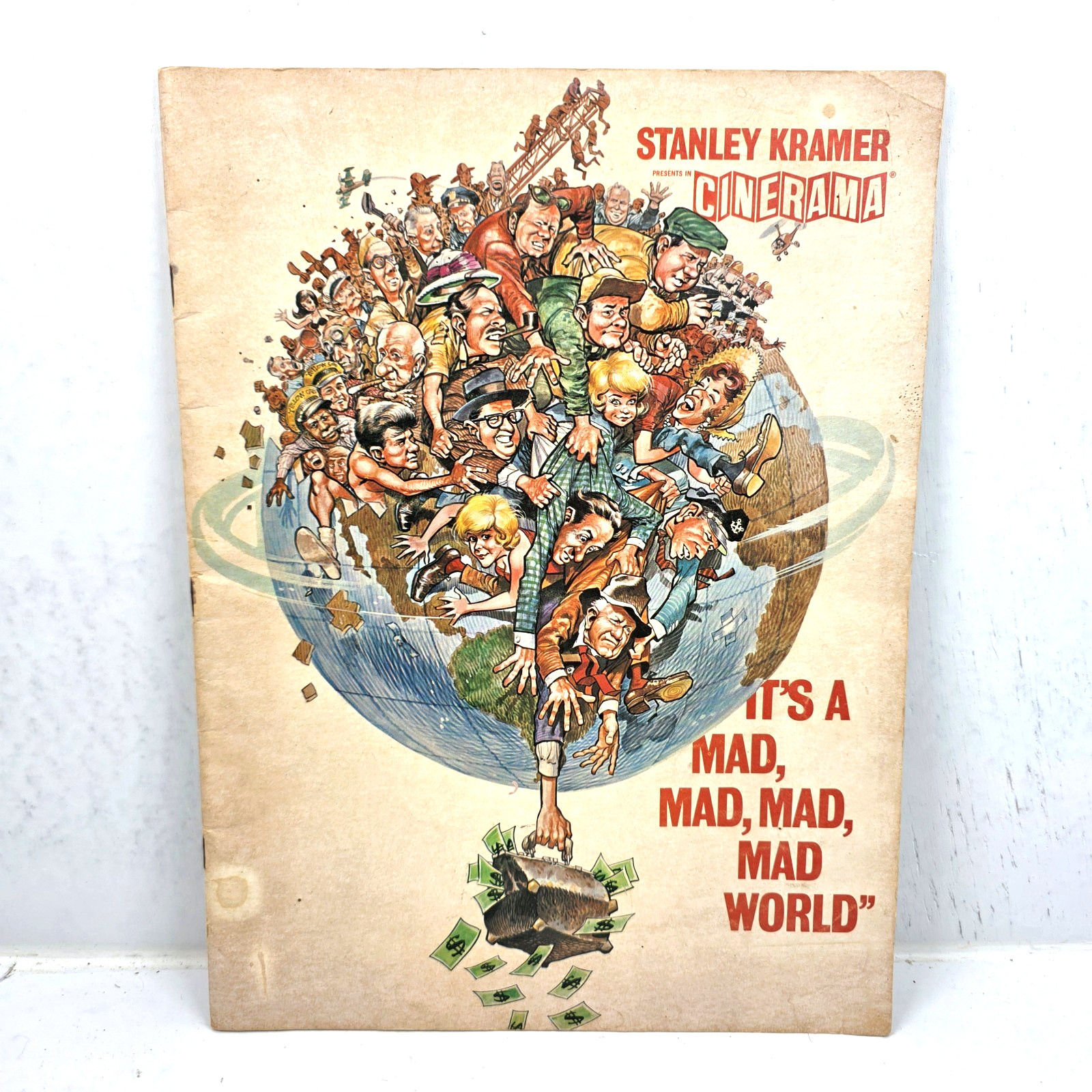 Vintage 1963 It’s a Mad Mad Mad Mad World Souvenir Booklet Program Poster Inside