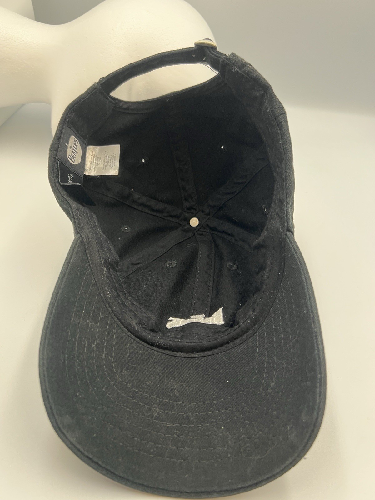 The Beatles Black Dad Hat Adjustable Cap 2017 Apple Corps Ltd Embroidered Logo