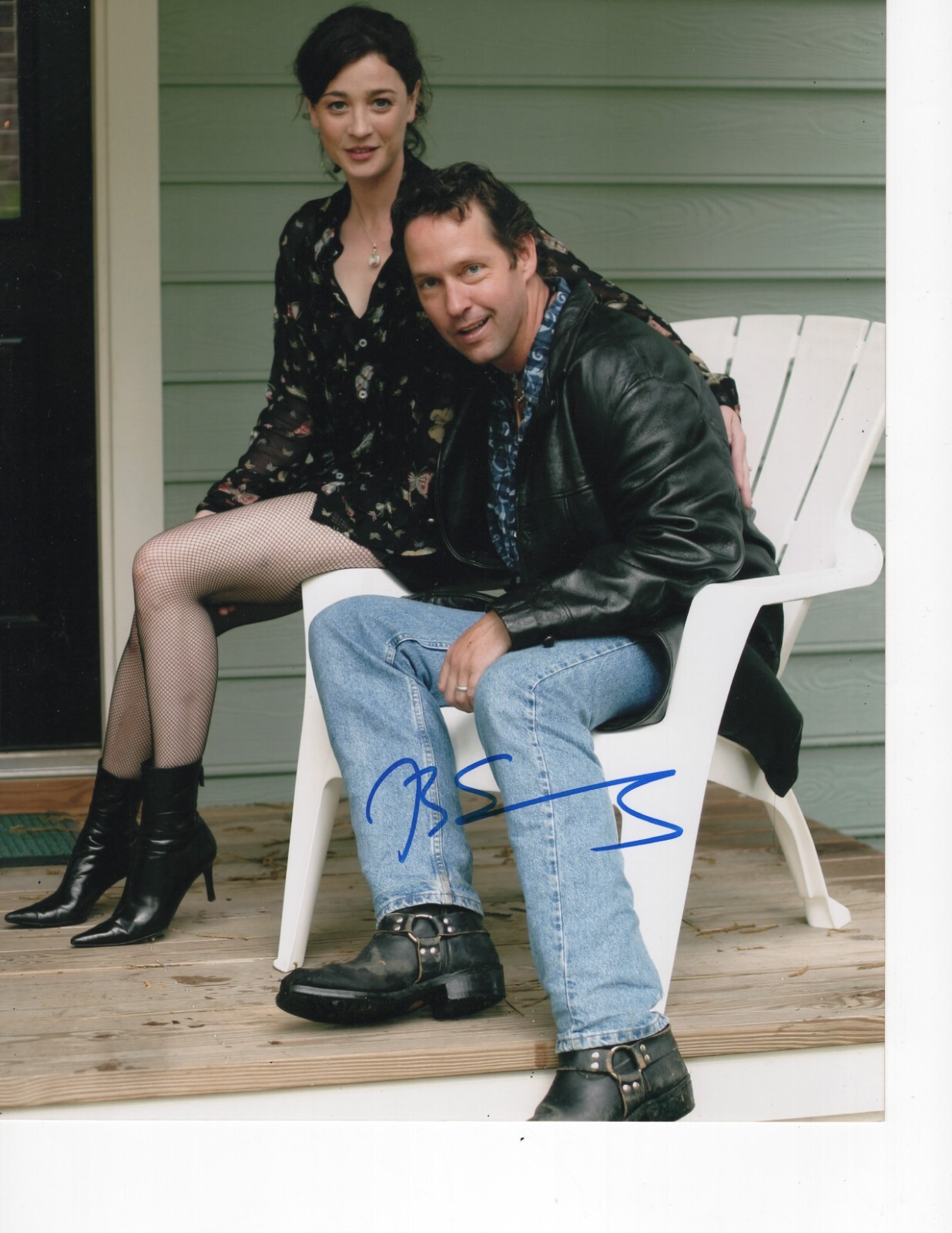 THE CUTTING EDGE DB SWEENEY SIGNED ON THE PORCH 8X10