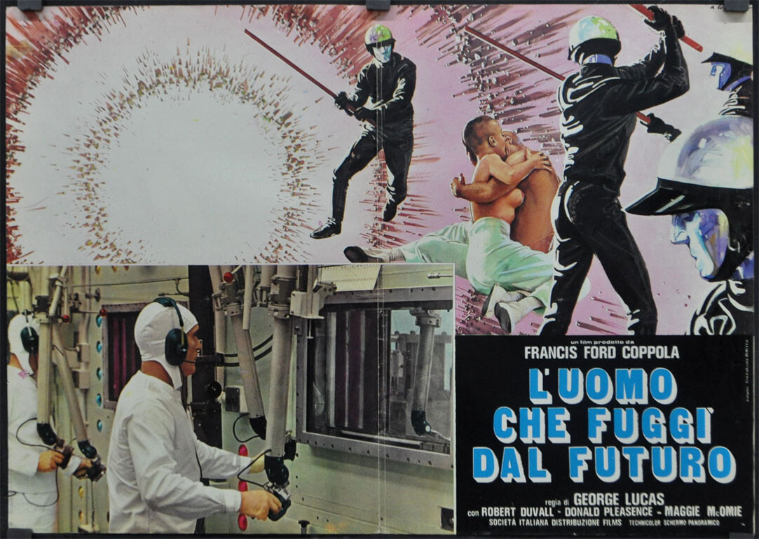 THX 1138 1971 ORIG 19X26 ITALIAN PHOTOBUSTA SET OF 5 MOVIE POSTER ROBERT DUVALL