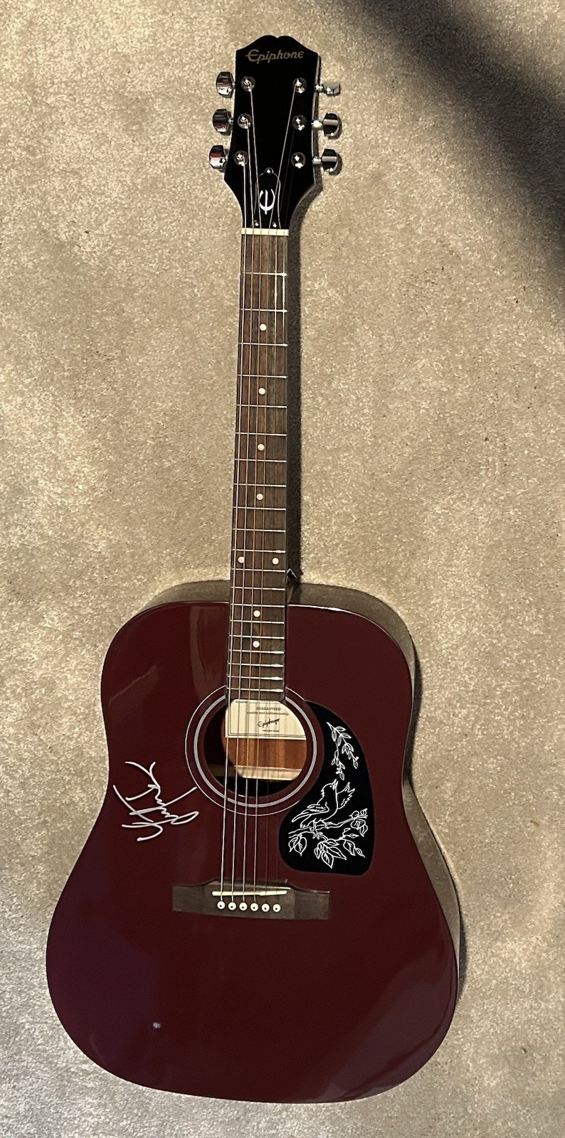 Lukas Nelson Signed Guitar Autographed Epiphone Acoustic