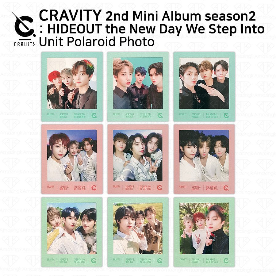 Cravity 2nd Mini Album Season 2 Hide Out The New Day We Step Polaroid Photocard