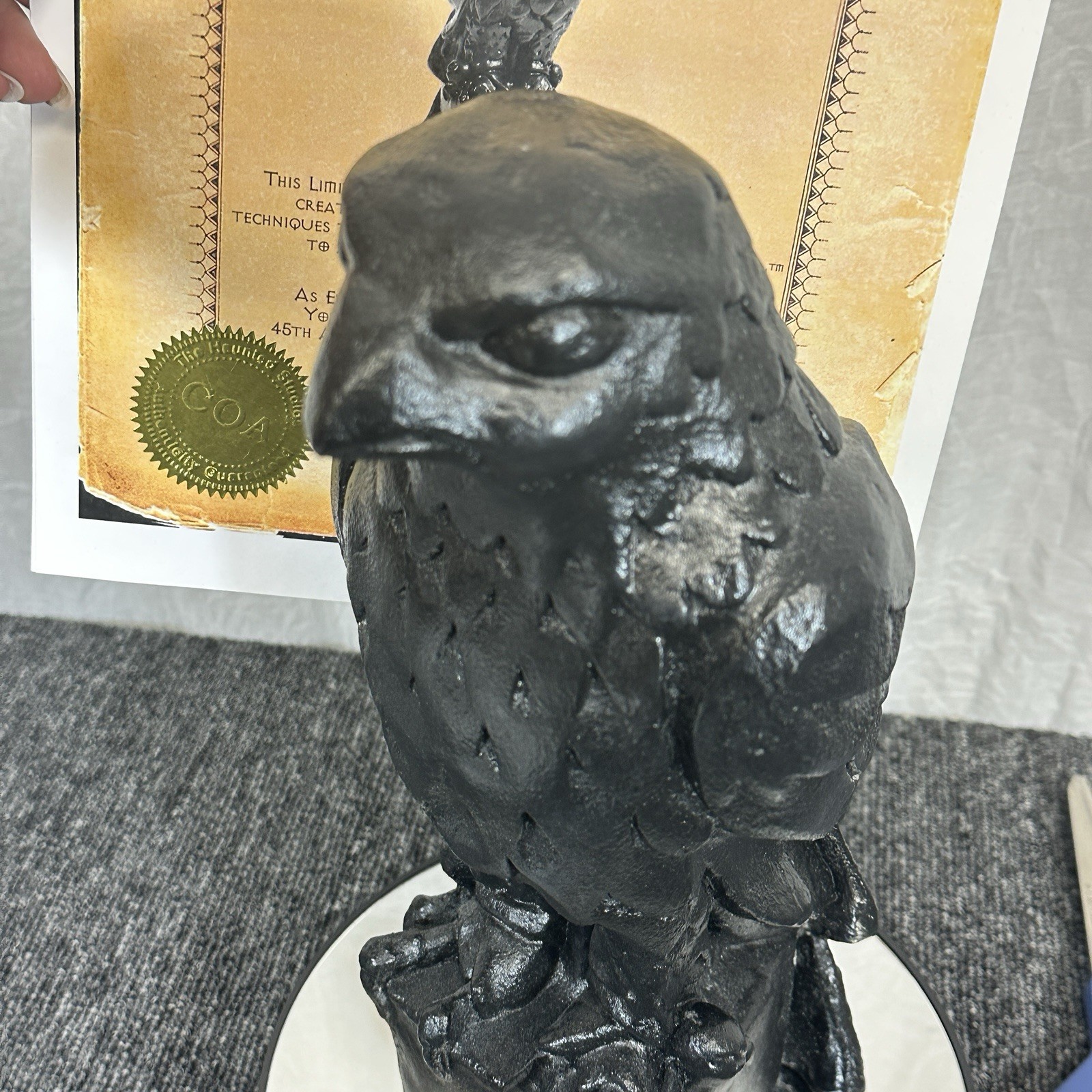 1941 Maltese Falcon Statue Screen Accurate Movie Prop Haunted Studios Replica
