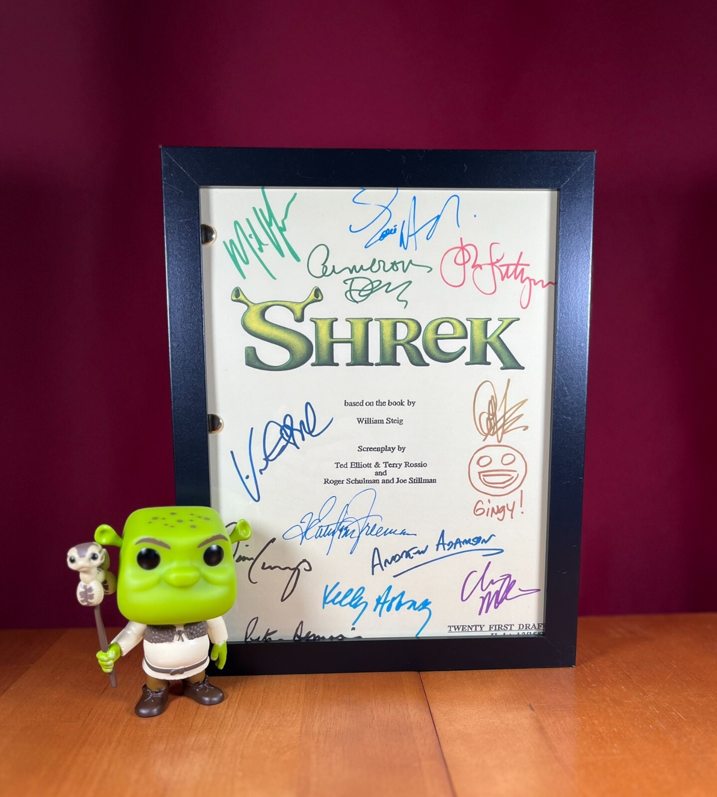 Shrek Script Cast-Signed- Autograph Reprints- 110 Pages- Full Script- Mike Myers