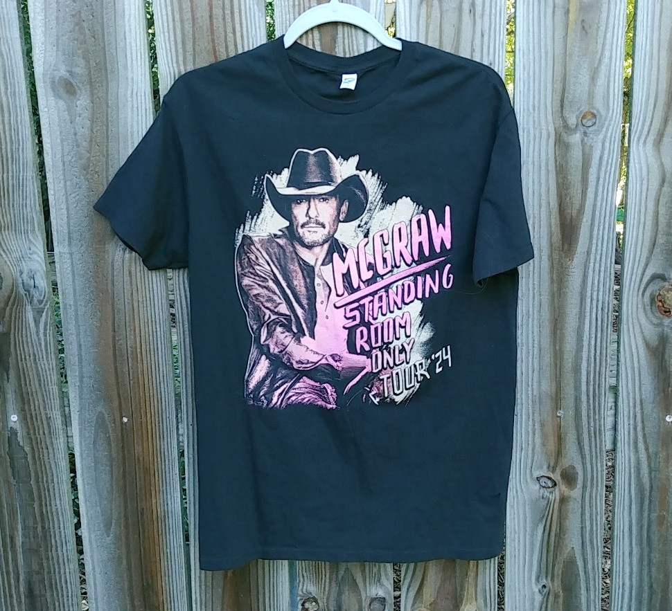 Tim McGraw Standing Room Only Concert T Shirt ~ FOL Size Medium EUC 2024